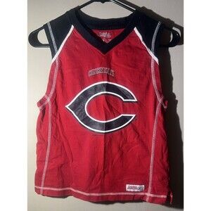 Stitches Athletic Shirt Cincinnati Reds Youth Medium Red Sleeveless